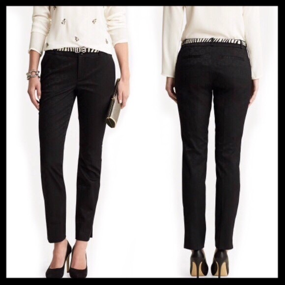 Banana Republic Pants - banana republic // camden fit‎ jacquard black pants